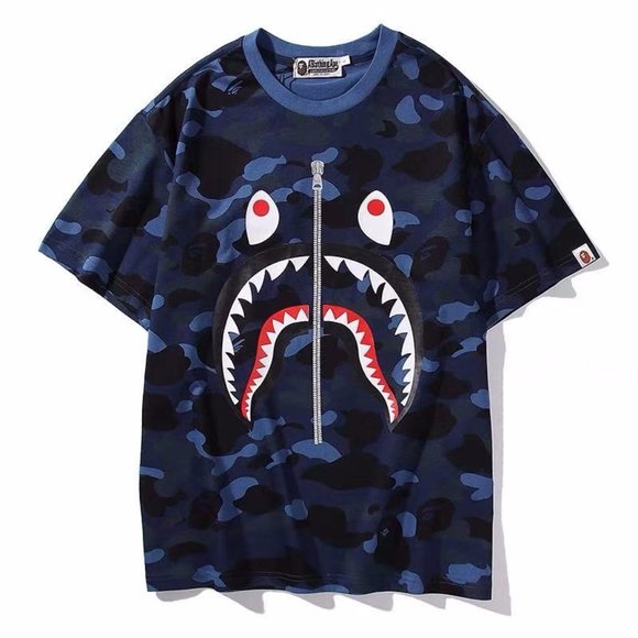 BAPE Blue T-Shirt BAPE Color - Picture 2 of 5